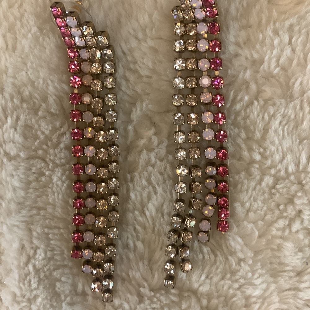 Multi-color dangling earrings - Picture 4 of 7